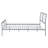 Cooper Open Frame Bed Silver-105493783