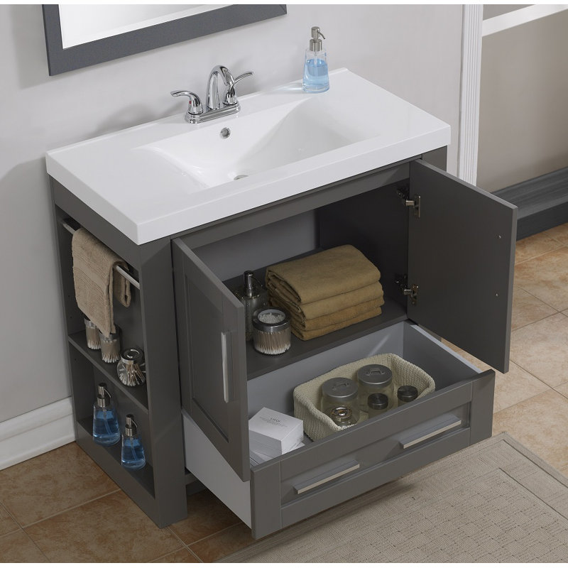 Ensemble de meuble-lavabo simple 35 po Cedeno