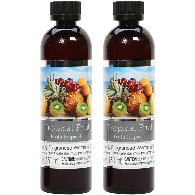 Huiles tropicales chauffantes Hosley, ensemble de 2, 5 oz chacune. Cadeau idéal pour les mariages, le spa, le reiki, la méditation et la salle de bain.