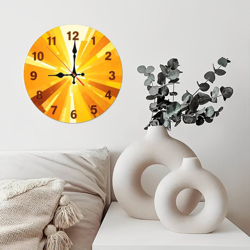 Horloge murale Sunburst