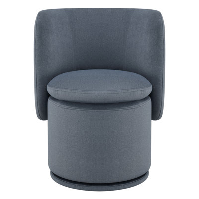 Adrielle Swivel Linen Side Chair