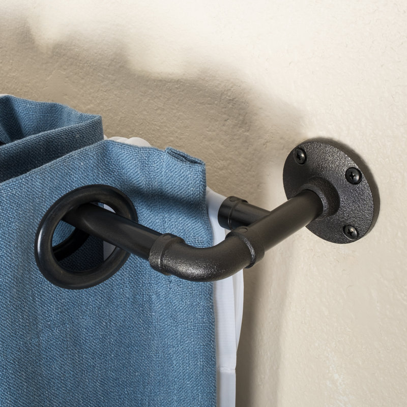 Shongopovi Metal Adjustable Double Curtain Rod, Vintage Bronze, 86" - 128"
