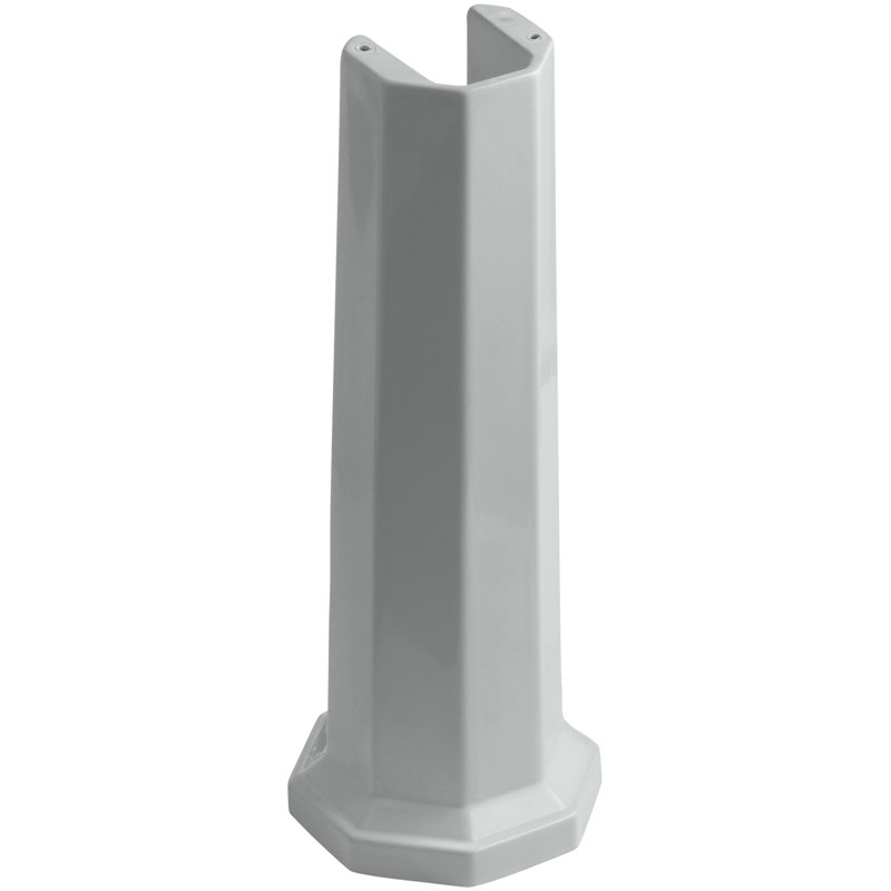Kathryn Bathroom Sink Pedestal, Gris glacé