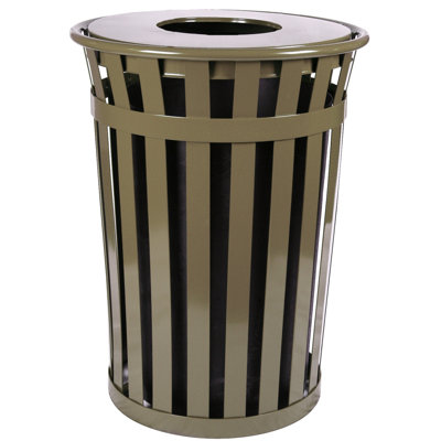 Oakley Steel Open Outdoor Trash/Recycling Bins