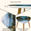 Ensemble de 2 tables basses gigognes Triangle