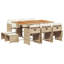 Garden Dining Set with Cushions Poly Rattan-847960787-847960786-847960798