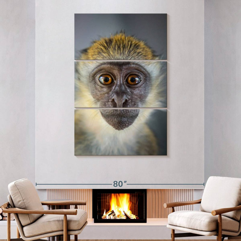 Brampt Vervet Monkey, 74" H x 48" W