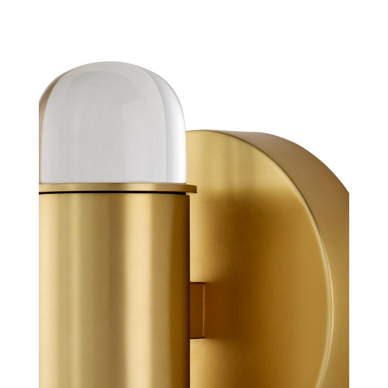 Capsule 2 - Light LED Armed Sconce, Brass