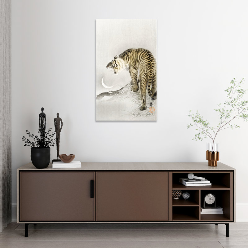 The Roaring Tiger - Wrapped Canvas Print, 76cm H x 45.7cm W x 3.8cm D