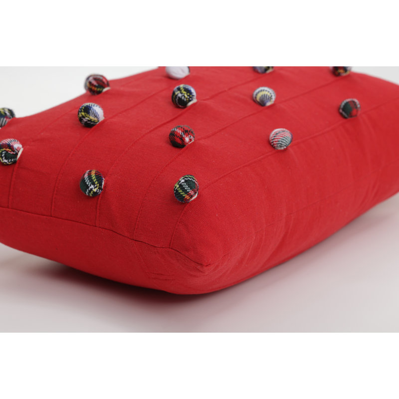 Housse de coussin rectangulaire en polyester 