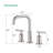 Widespread 2-handle Bathroom Faucet with Drain Assembly-86787271