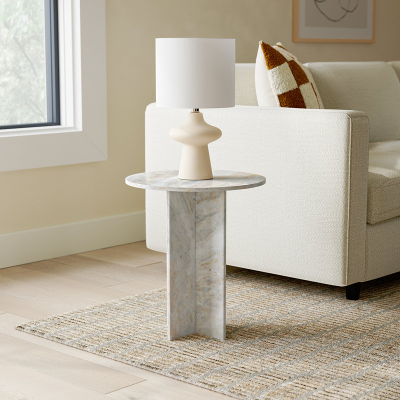 Halen Marble Top End Table