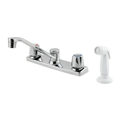 Pfirst Series Double Handle Kitchen Faucet