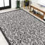 Tapis d'intérieur / extérieur gris clair / noir Deronte-924923321