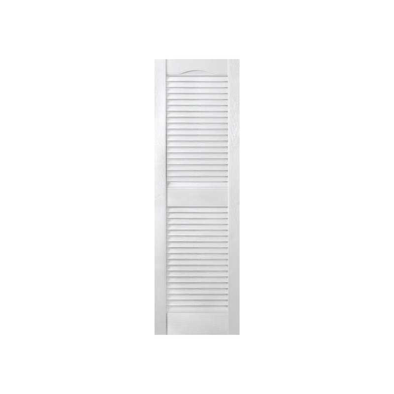 Volets à persiennes en plastique pour l'extérieur, H 51 po, Blanc