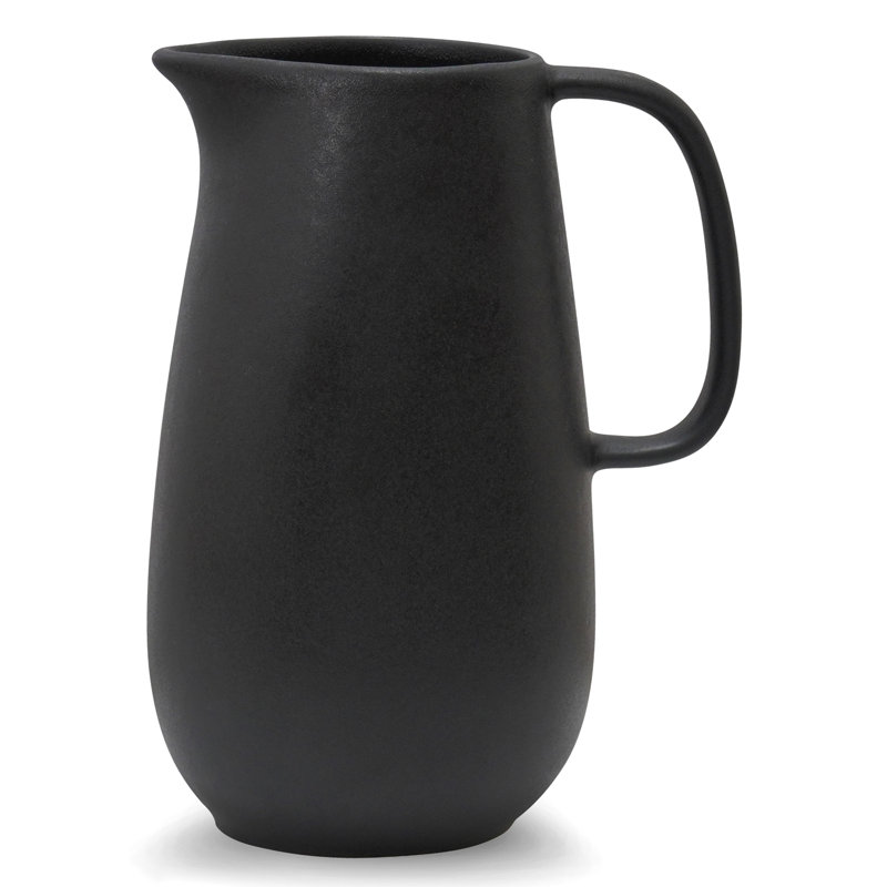 Mesa Ceramics Stoneware Pitcher, Black