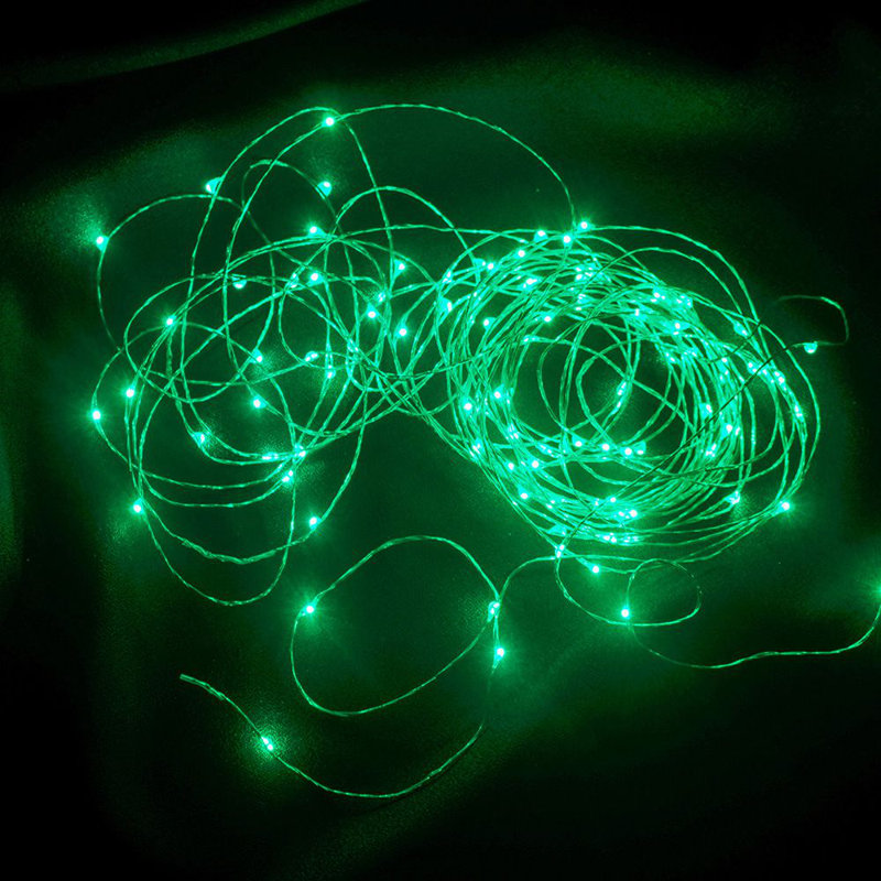 Lumières grillagées - 100 ampoules, Vert