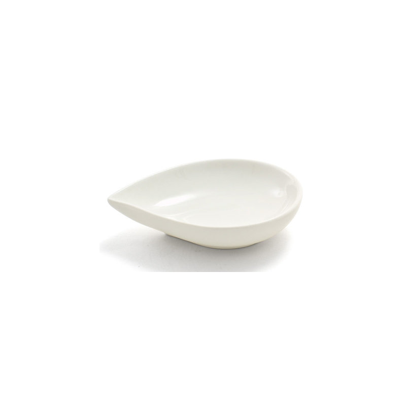 Catalyseur 2 oz Bol à salade Teardrop, Blanc euro