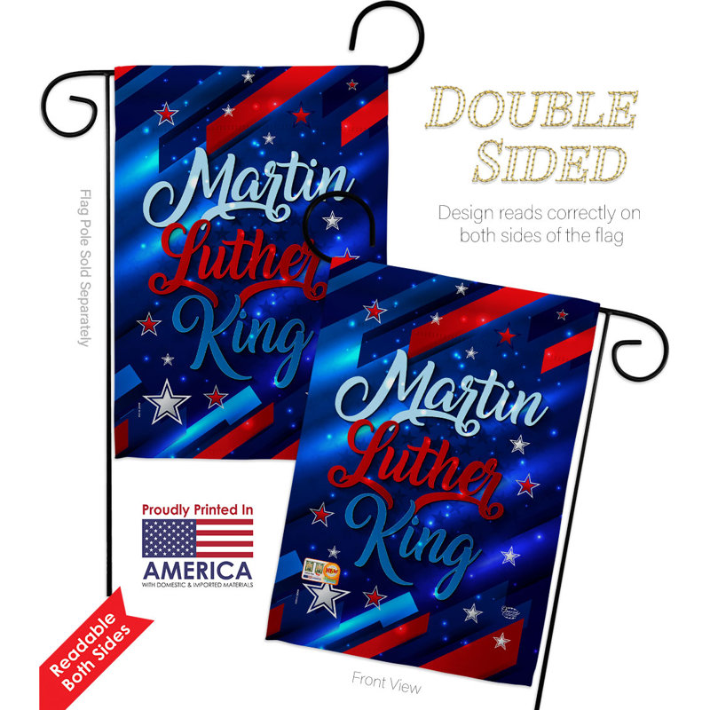 Double Sided 18.5'' H x 13'' W Polyester Flag Set