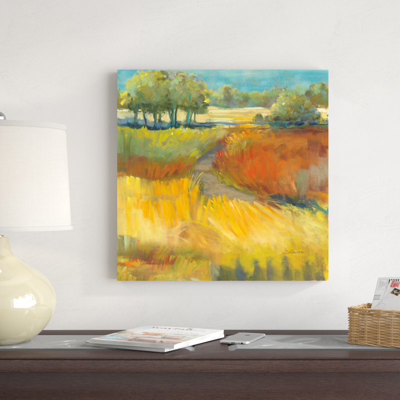 Paysage de fin d'été II, H 20 po x l 20 po x P 1,25 po