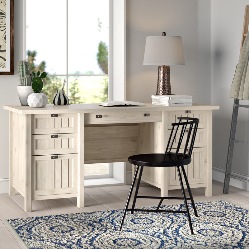 Orba Executive Desk, Chalked Chestnut