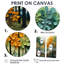 «Orange Green Trees», reproduction sur toile-583857366-583857389-583857391