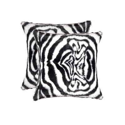 Belton - Ensemble de 2 coussins en fausse fourrure de 18 po x 18 po Belton - EL PASO LEOPARD