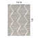 Boho Stripe Design Low Pile Performance Area Rug
