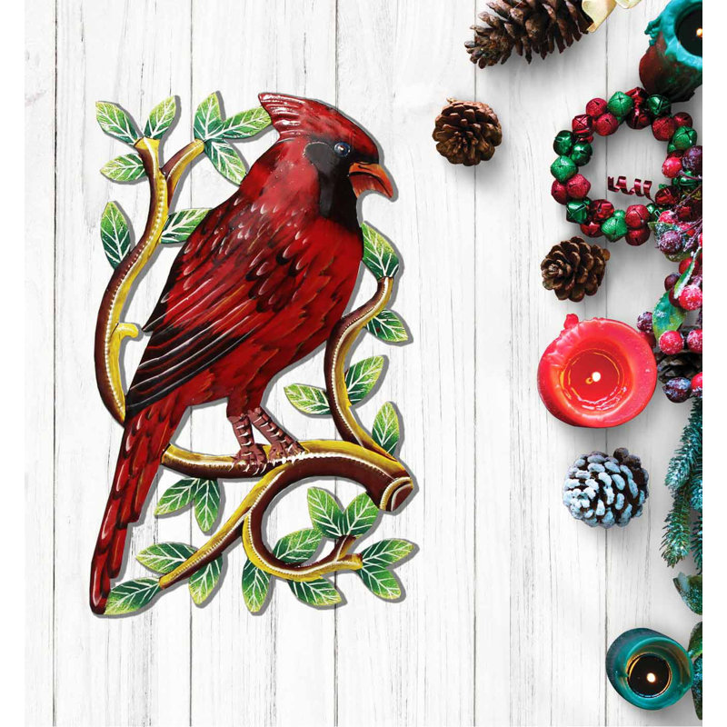 Christmas Cardinals Decorative Accent