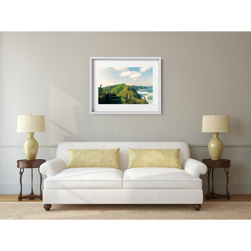 El Camino Print by Joseph Regan, 14" H x 16" W x 0.75" D, White