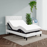 Zariah Zero Gravity Adjustable Bed Base, Wireless Remote Control, Massaging With Zero Clearance Recliner, Pillow Tilt