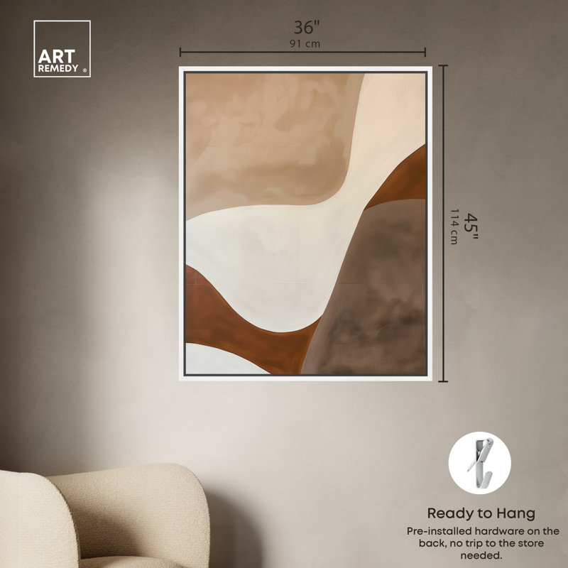 «Dream Away», H 46 po x l 37 po, Cadre blanc