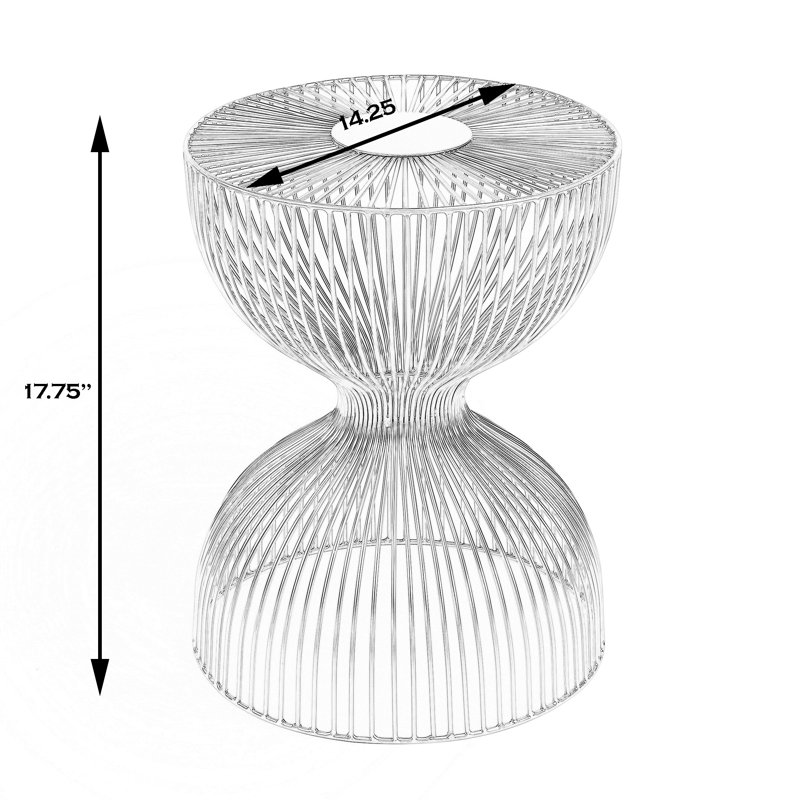 Chalette Round 14.25'' Outdoor Side Table