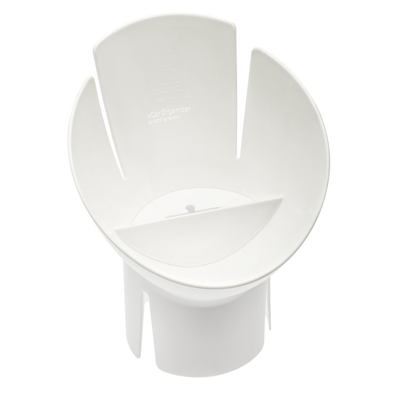 Koziol Fritz Plastic Divided Serving Dish, White