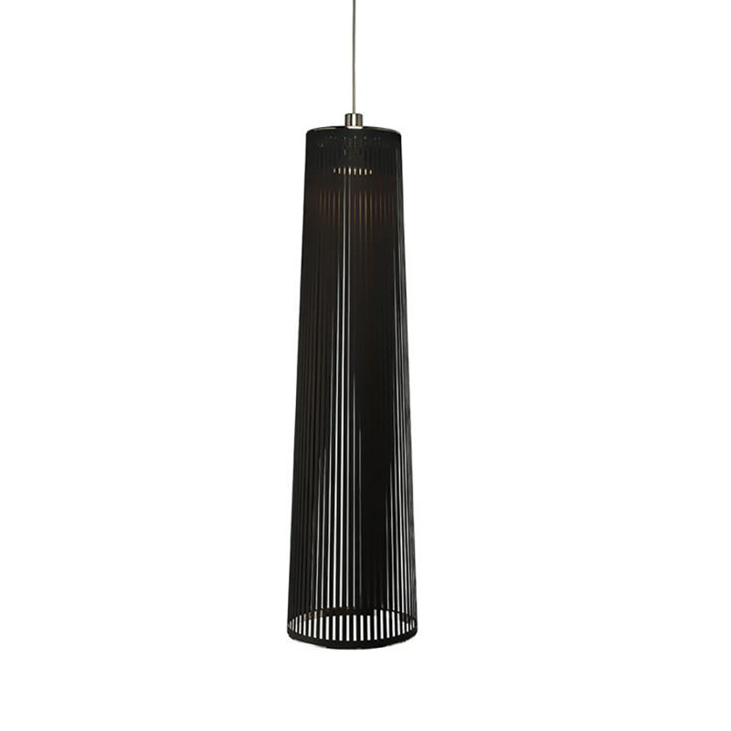Solis Pendant, Black, 48" H x 13" W x 13" D