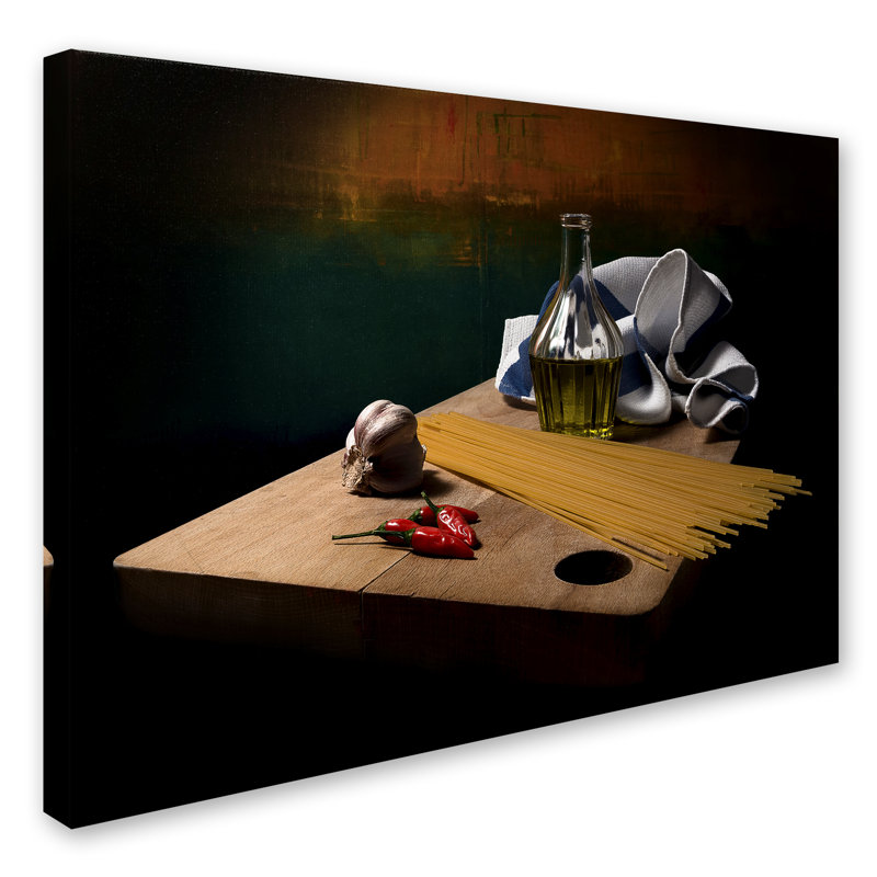 « aulx, pétrole et piment », reproduction de photo sur toile tendue, H 14 po x l 19 po