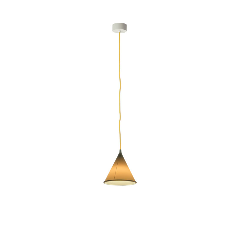 Be.pop 1 - Light Cone Pendant, Transparent Neutral, Yellow