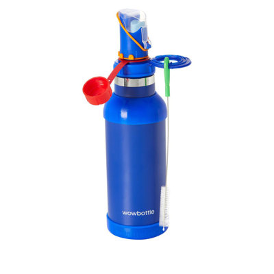 BestBottleEver - MultiCap FlatCap Water Reusable  Sports Steel Bottle