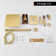 Calder 2 Functions Wall Mounted Square Shower System in Brushed Gold