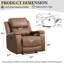Fauteuil inclinable en similicuir 37 po Emony-164314602