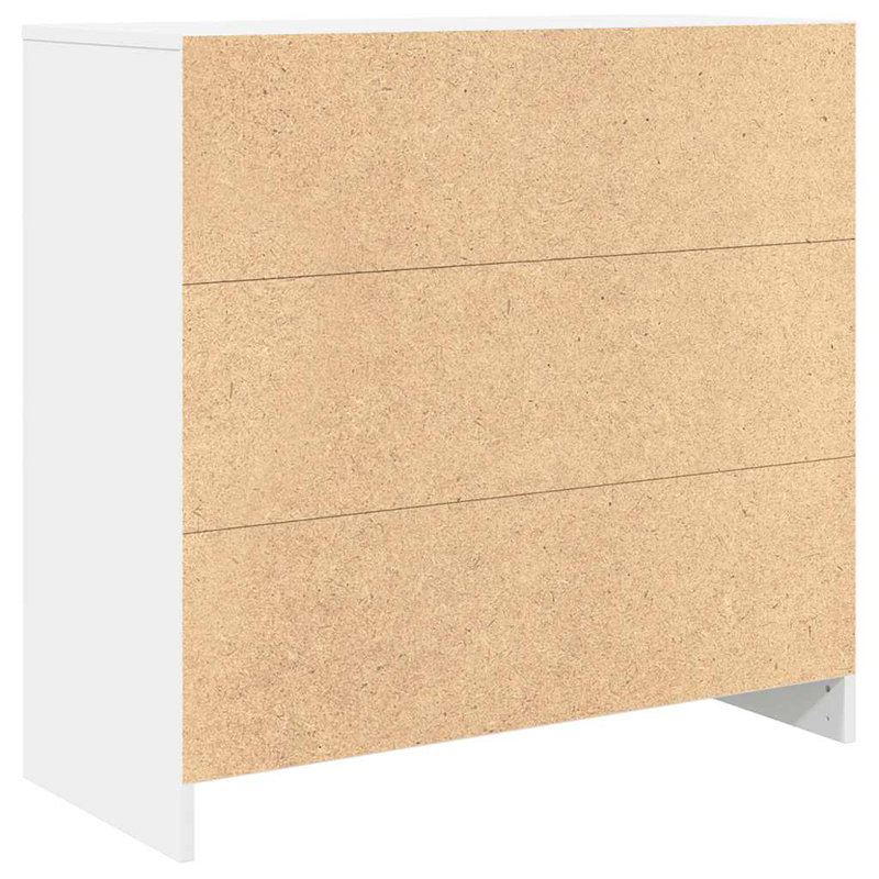 Sideboard With Drawer 80X34x76 Cm Engineered Wood, White