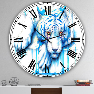 Blue Tears - Grande horloge murale