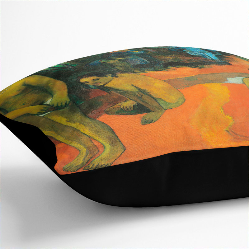 Square Cushion, 40cm H x 40cm W x 15cm D, Black