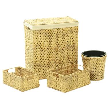 Storage Shelf Organizer Wicker Basket Set Bayou Breeze