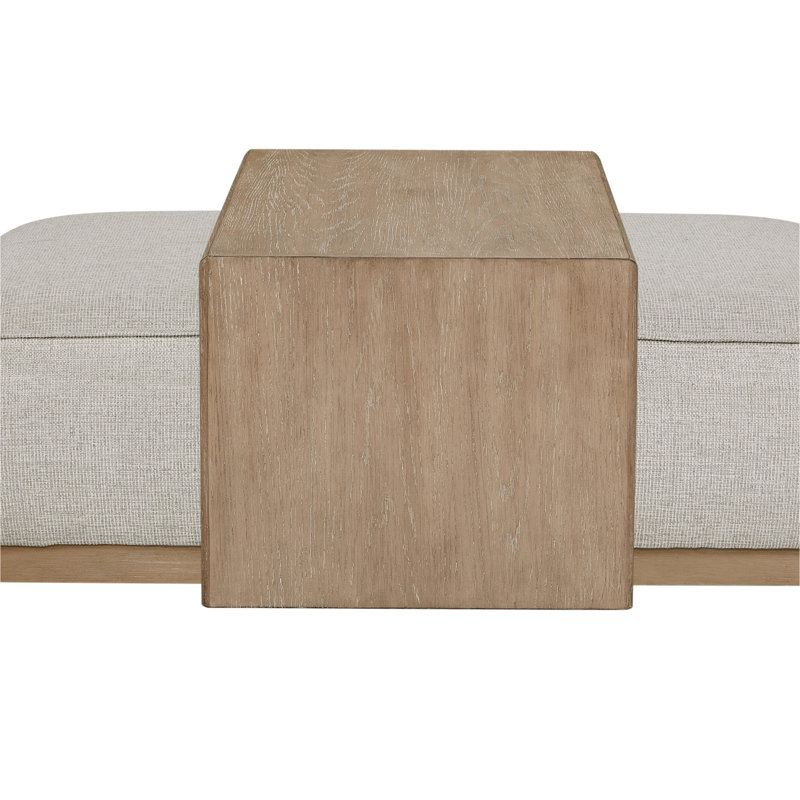 Table repose-pieds et repose-pieds - gris