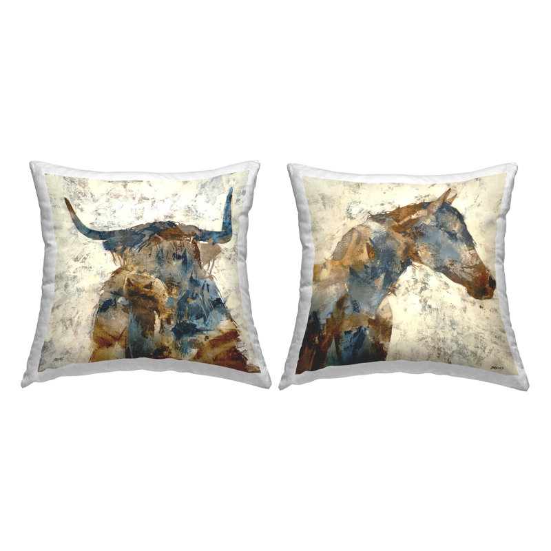 Coussin Rustic Layered Collage