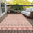 Juli Flatweave Washable Moroccan Indoor / Outdoor Rug-770489984