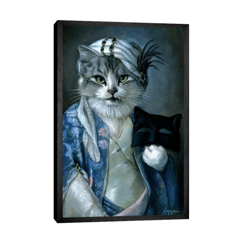 Frannie by Melinda Copper - Painting on Canvas, Black Framed, 101.6 cm H x 66.04 cm W