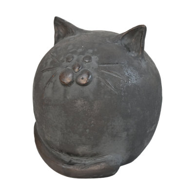Fat Cat Pottery Figure