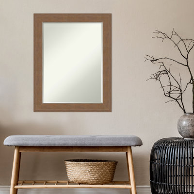 Wilkesville Wood Flat Wall Mirror